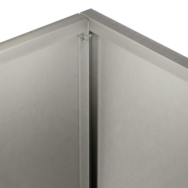Градинска саксия Сребристо 20 x 20 x 40 см Неръждаема стомана