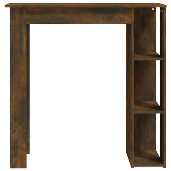 Бар маса с рафт, сонома дъб, 102x50x103,5 см, инженерно дърво