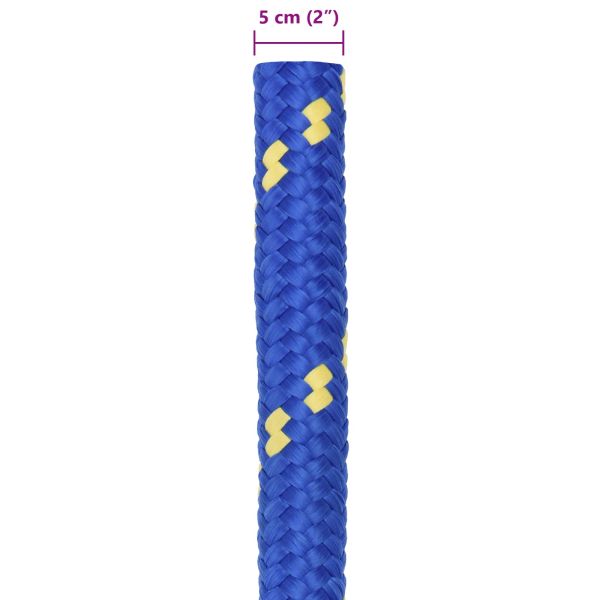 Въже за лодка 5 mm 25 m Синьо