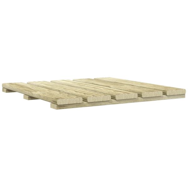 Плочка за decking 12 бр. Зелено 50 x 50 cm