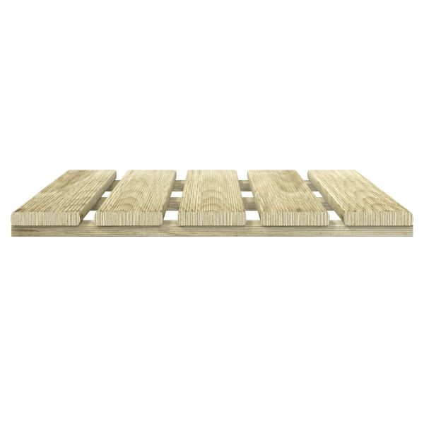 Плочка за decking 12 бр. Зелено 50 x 50 cm