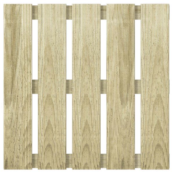Плочка за decking 12 бр. Зелено 50 x 50 cm