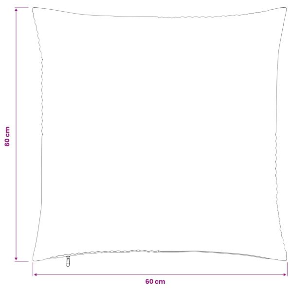 Калъфка за възглавница 6 pcs ALMELO Зелено 60 x 60 cm кордурой