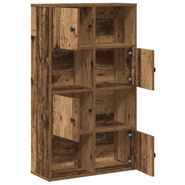 Библиотека, старо дърво, 60x24x101,5 см, инженерно дърво