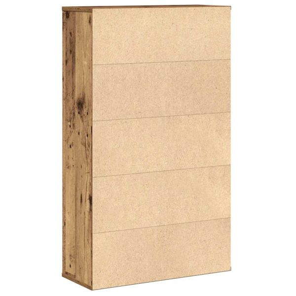 Библиотека, старо дърво, 60x24x101,5 см, инженерно дърво