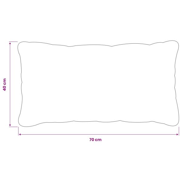 Калъфка за възглавница 2 pcs HEERLEN Светлосиньо 40 x 70 cm