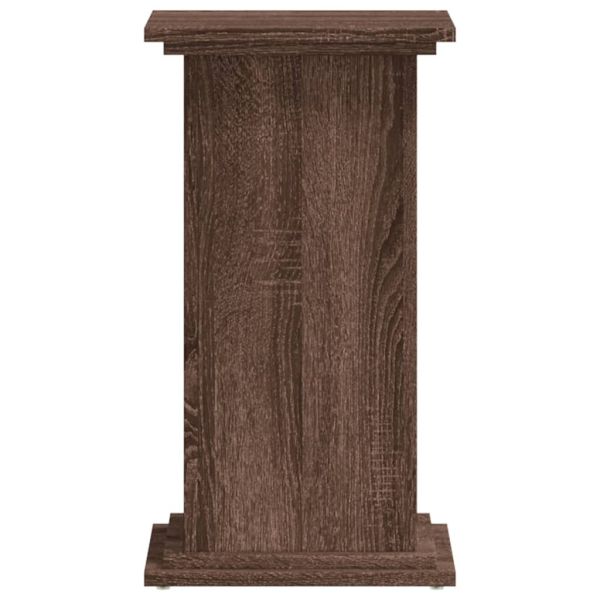 Стойка за растения Кафяв дъб 33 x 33 x 60 см