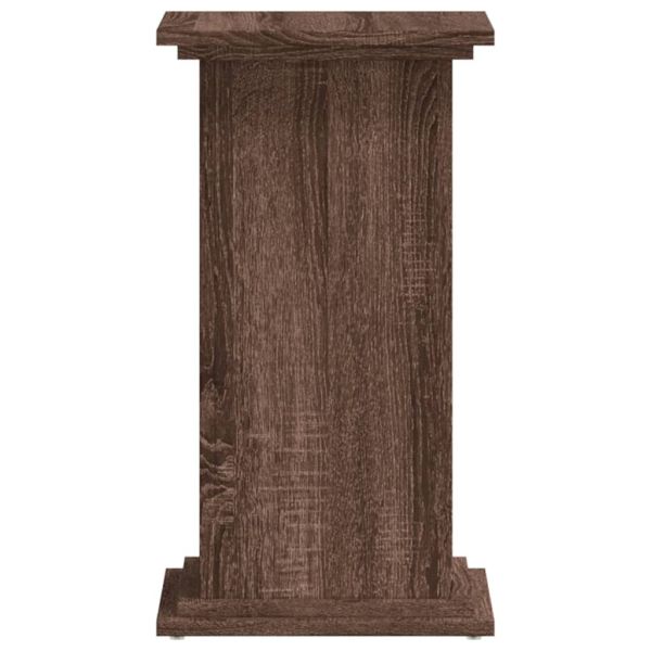Стойка за растения Кафяв дъб 33 x 33 x 60 см
