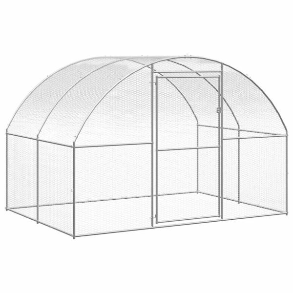 Птичарник на открито, 3x20x2 м, поцинкована стомана