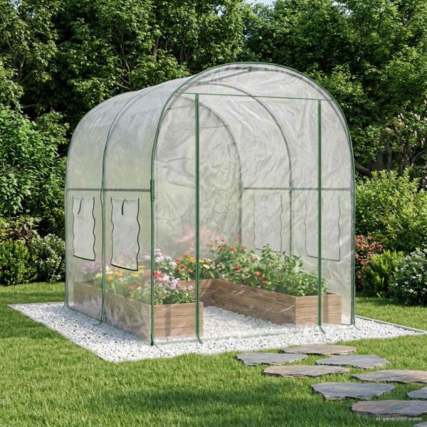 Топлица с конструкция 160 x 200 x 192,5 см ПВЦ Прозрачен