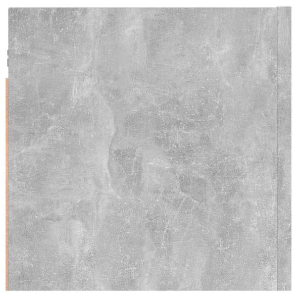 Нощно шкафче, бетонно сиво, 30,5x30x30 см, инженерно дърво