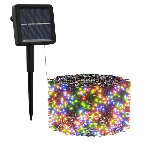 Соларни лампички 5 бр 5х200 LED многоцветни за закрито/открито