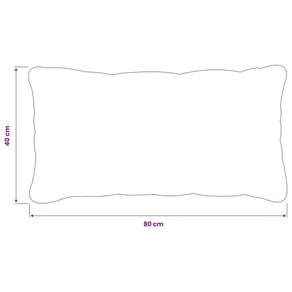 Калъфка за възглавница 12 pcs HEERLEN Тъмносиво 40 x 80 cm