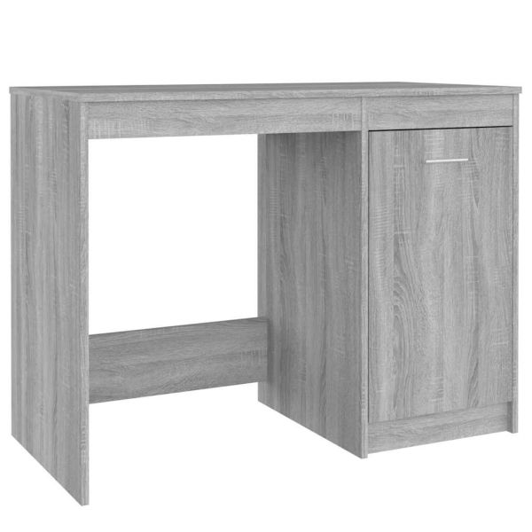 Бюро, сив сонома, 100x50x76 см, инженерно дърво