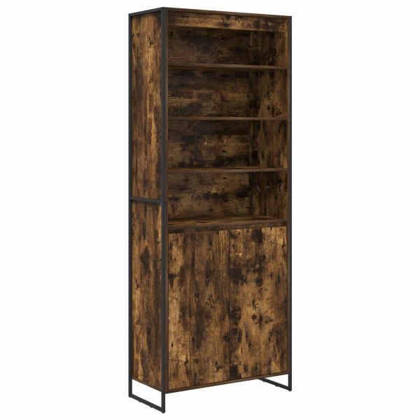 Високи шкафове Димящ дъб 79 x 36 x 200 см Инженерна дървесина