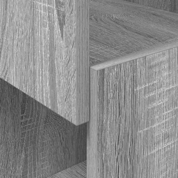 Ъглов шкаф 25,5x25x102см Инженерна дървесина Сив Сонома