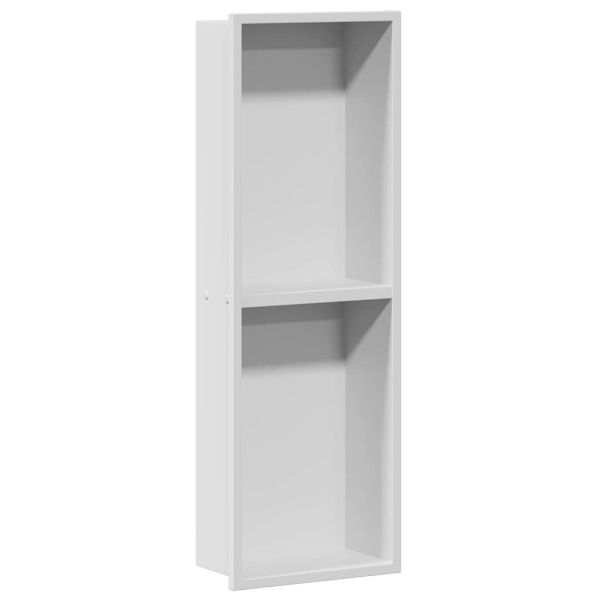 Нишата за душ Бяло 60 x 20 x 9,5 см Неръждаема стомана
