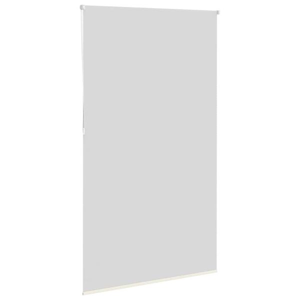 Ролетна щора, затъмняваща, бяла, 125x230 см, ширина на плата 121,6 см, полиестер