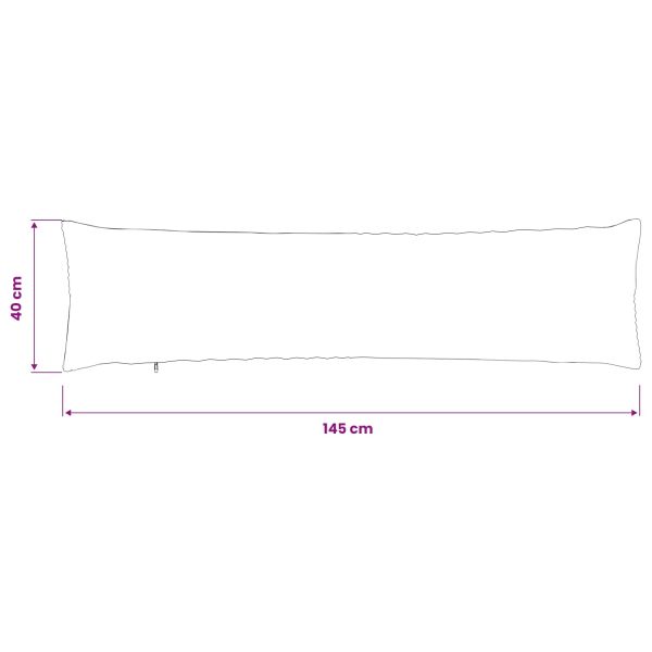 Калъфка за възглавница 2 pcs ALMELO Тъмносиво 40 x 145 см