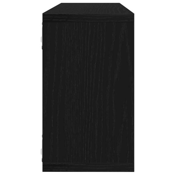 Стени за рафтове 4 бр. Черния дъб 80 x 15 x 26 см