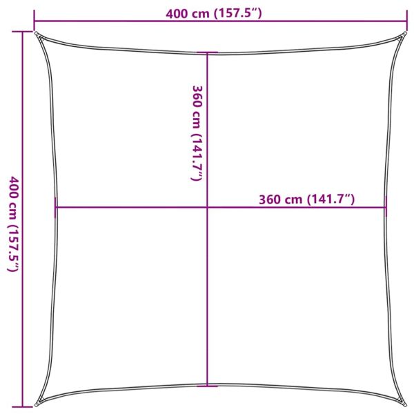 Платно-сенник, 160 г/м², таупе, 4x4 м, HDPE