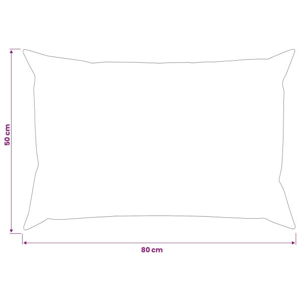 Калъфка за възглавница 6 pcs HEERLEN Светлосиво 50 x 80 cm