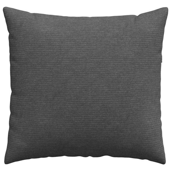 Диван възглавници 2 pcs Тъмен сив 50 x 50 cm Кордюрова тъкан