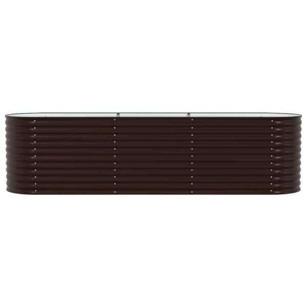 Повдигнато легло Кафяво 320 x 80 x 81 cm Стомана