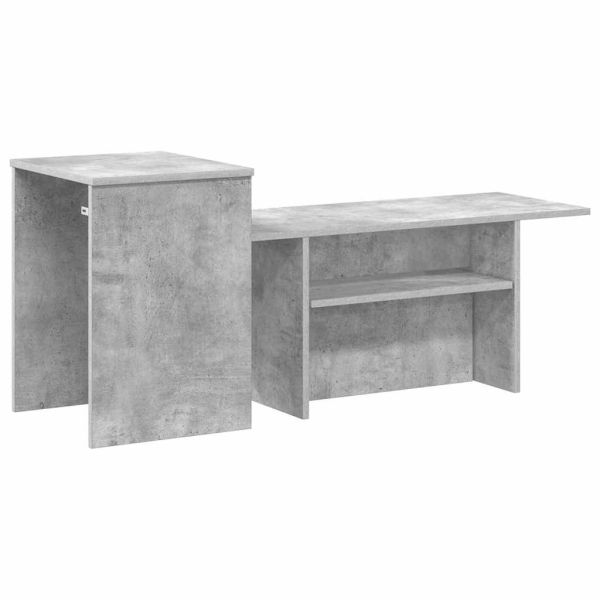 Конзолна маса Циментено сиво 91,5 x 35 x 38,5 см