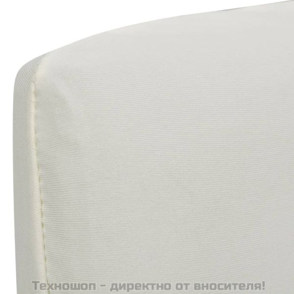 Покривни калъфи за столове, еластични, 4 бр, кремави