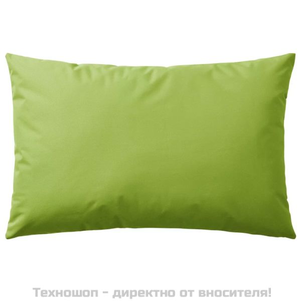 Градински възглавници, 4 бр, 60x40 см, ябълково зелени