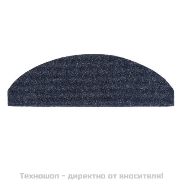 Изтривалки за стълби, самозалепващи се, 15 бр., 65x21x4 см, сини, полукръгли, големи