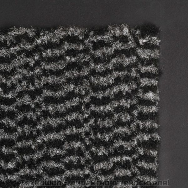 Правоъгълна изтривалка, усукани влакна, 60х90 см, антрацит