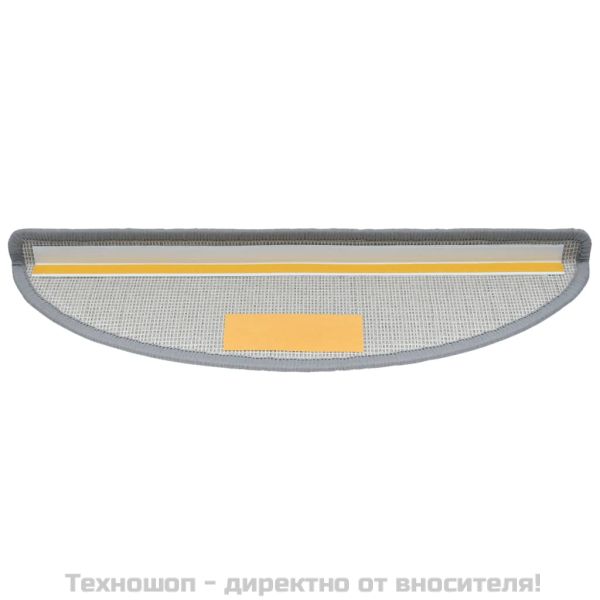15 бр стелки за стълбища, светлосиви, 56x17x3 см