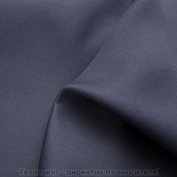 Затъмняващи завеси с метални халки, 2 бр, антрацит, 140x175 см