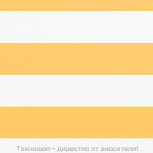 Балконски параван, бяло и жълто, 120x400 см, оксфорд плат