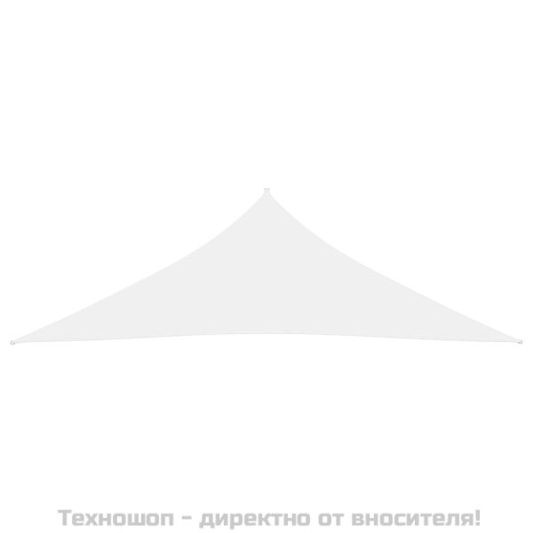VidaXL Платно-сенник, Оксфорд текстил, триъгълно, 2,5x2,5x3,5 м, бяло