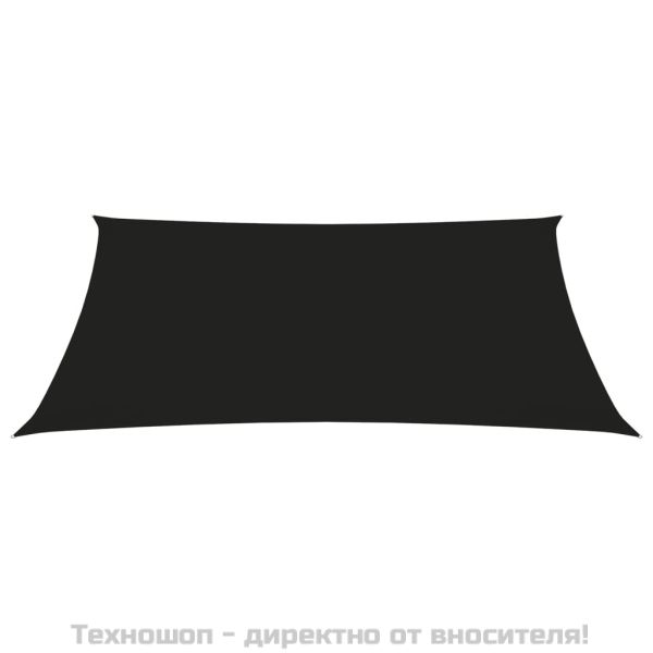 Платно-сенник, Оксфорд текстил, трапец, 2/4x3 м, черно
