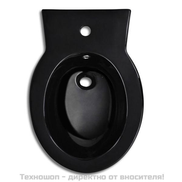 Стоящо биде, кръгло, черна висококачествена керамика