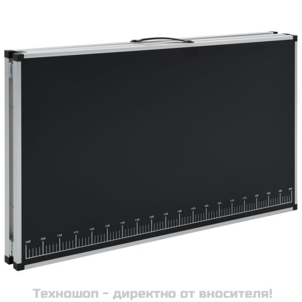 Сгъваема маса за лепене на тапети, МДФ и алуминий, 300x60x78 см