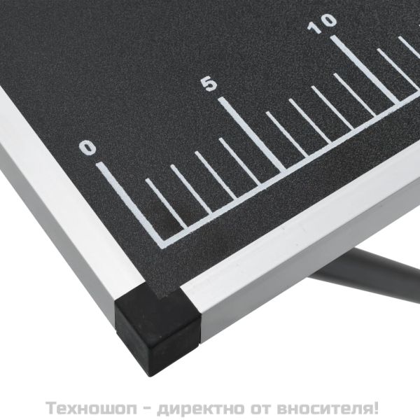 Сгъваема маса за лепене на тапети, МДФ и алуминий, 300x60x78 см