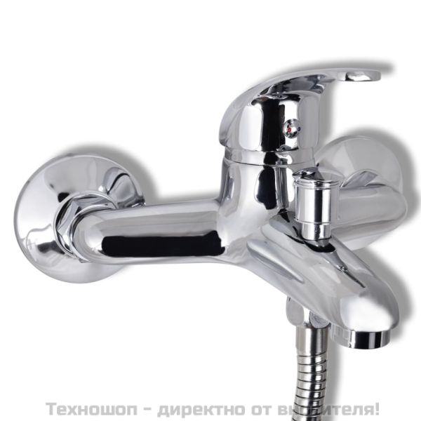 Комплект смесител с душ, хром