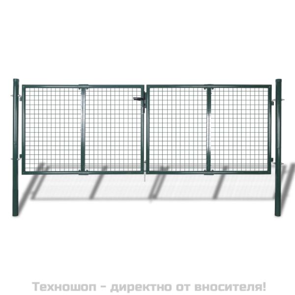 Градинска мрежеста ограда/порта, врата/стена, решетка, 300x75 см