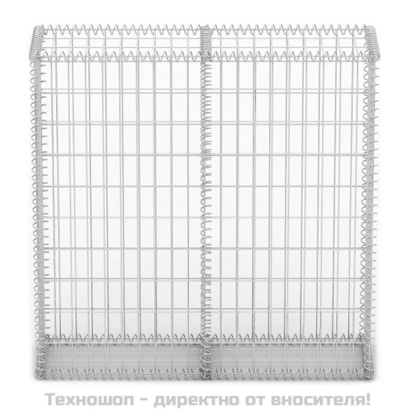 Габион кошница с капаци, поцинкована тел, 100x100x30 см