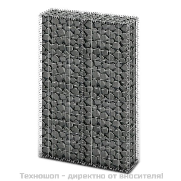 Габион кошница с капаци, поцинкована тел, 150x100x30 см