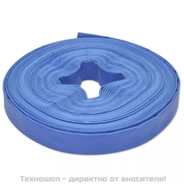 Плосък маркуч 25 м 1" PVC за доставка на вода