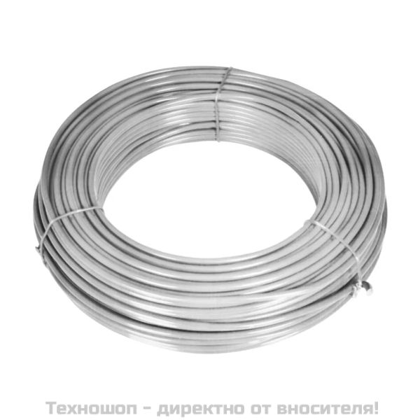 Оградна мрежа с колове поцинкована стомана 15x1 м сребриста