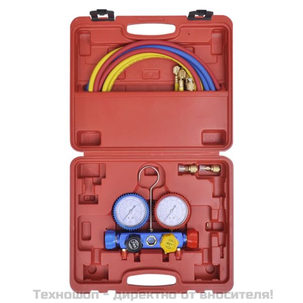 4-посочен комплект преходи за колекторен манометър