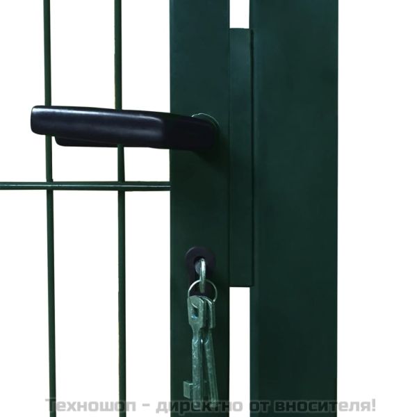 2D Оградна порта (единична) зелена 100x180 см