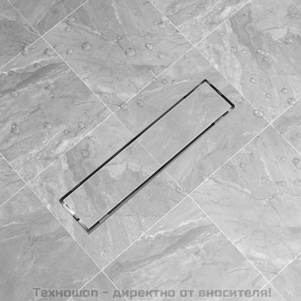 Линеен душ канал, 530x140 мм, неръждаема стомана